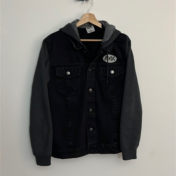 AC/DC Other - ACDC Back In Black Denim Jacket L